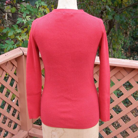 Moda International Size M 6-8 Red Knit Cardigan from Victoria's Secret - Picture 8 of 9